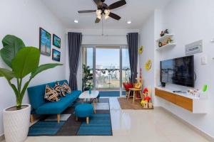 TV a/nebo společenská místnost v ubytování VUNG TAU GOLDSEA near Back Beach