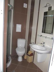 Rayski zalez في بوموري: حمام مع مرحاض ومغسلة