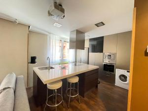 Kuchyň nebo kuchyňský kout v ubytování Uribarri Home Bilbao