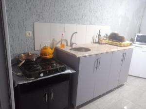 Kuchyň nebo kuchyňský kout v ubytování David Dali House + 37 fotografií