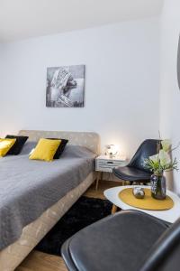 Ein Bett oder Betten in einem Zimmer der Unterkunft Guest House Anna