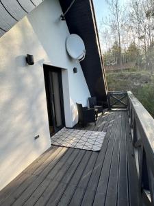 Balkón nebo terasa v ubytování MazuryDreamHouse