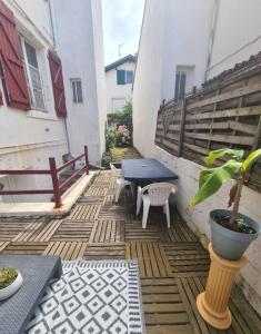 Balkón alebo terasa v ubytovaní Studio Biarritz
