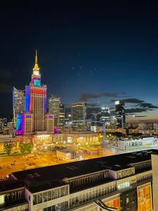 Výhľad na mesto Varšava alebo výhľad na mesto priamo z apartmánu