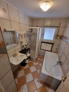 Koupelna v ubytování Ferienwohnung Dietel