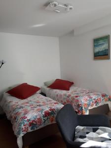 Postel nebo postele na pokoji v ubytování Studio La Rotonde