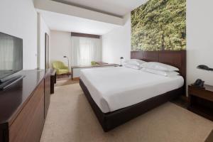 TV a/nebo společenská místnost v ubytování Neat Hotel Avenida