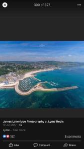 a picture of an island in the water at Large property which is all about location, location , location ! Lovely Comfortable 2 bedroom flat which is spacious and one of the best value properties of this size so close to the sea , beaches and restaurants 1 min to the sea ! in Lyme Regis