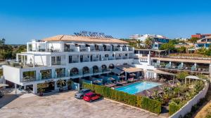 an aerial view of a hotel with a swimming pool at Lagos Atlantic Hotel in Lagos
