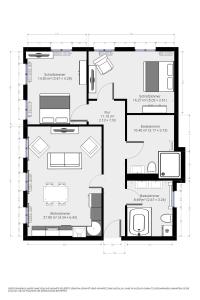 a floor plan of a house at Apartment Rose in Spirkelbach