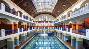 The swimming pool at or close to Modern and lovely apartment next to subway station