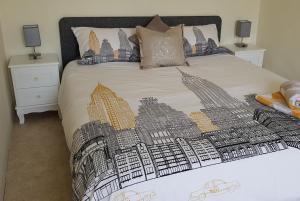 Ένα ή περισσότερα κρεβάτια σε δωμάτιο στο Vista Cevenol: appartement 2 chambres