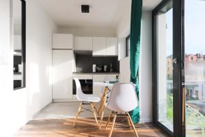 Kuchyň nebo kuchyňský kout v ubytování Eco Smart Apartments Premium City + 33 fotografií