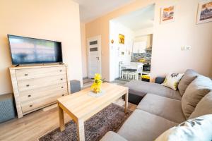 Kuchyňa alebo kuchynka v ubytovaní Alicja Apartament