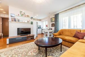 Χώρος καθιστικού στο Excellent apartment in Palanga