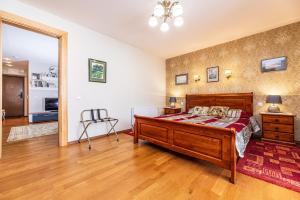 Ένα ή περισσότερα κρεβάτια σε δωμάτιο στο Excellent apartment in Palanga