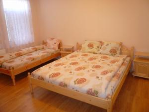 1 Schlafzimmer mit 2 Betten in einem Zimmer in der Unterkunft Къща за гости БОЛЯРИ in Trjawna