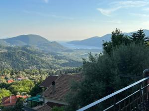 a view of the mountains from a house at Gazena House in Sívros