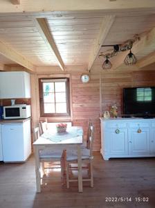 Kuchyňa alebo kuchynka v ubytovaní Domek nad Potokiem