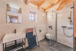 Koupelna v ubytování Apartmány Pod Jelenkou