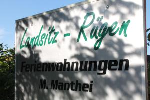 Certifikát, hodnocení, plakát nebo jiný dokument vystavený v ubytování Landsitz Rügen