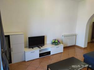 Televízia a/alebo spoločenská miestnosť v ubytovaní Apartments and room Suza