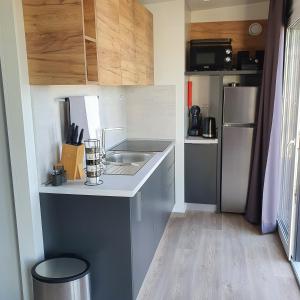 Kuchyň nebo kuchyňský kout v ubytování Mobile home Sunflower - Selce
