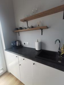 Kuchnia lub aneks kuchenny w obiekcie Chcę tu zostać Apartamenty Gdynia