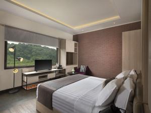 JSI Resort房間的床