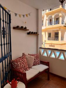 Postel nebo postele na pokoji v ubytování Precioso apartamento con piscina cerca de la playa TORROX COSTA