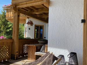 Balkon lub taras w obiekcie Chalet in Wagrain near Ski Lift
