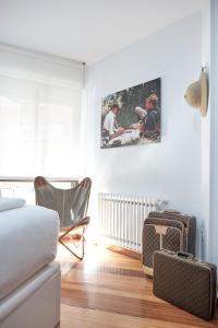 Część wypoczynkowa w obiekcie Lujoso y amplio piso con 5 habitaciones