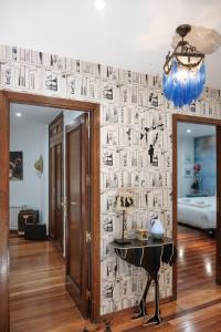 Łóżko lub łóżka w pokoju w obiekcie Lujoso y amplio piso con 5 habitaciones