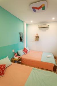 Кровать или кровати в номере Như Ngọc Motel