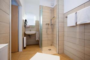 Koupelna v ubytování Mittelrhein Pension