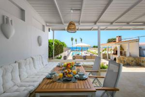 Χώρος καθιστικού στο Ammos Beach House