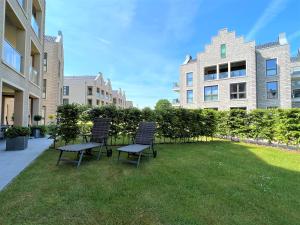 Zahrada ubytování Nordsee Park Dangast Haus 6 Whg. 2 Strandläufer