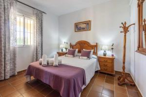 Een bed of bedden in een kamer bij Casa Rural de Noa