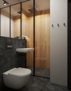 Łazienka w obiekcie Hotel New Skanpol