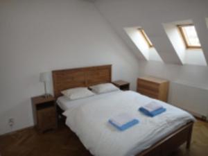 Postel nebo postele na pokoji v ubytování Beautiful Apartment near Florenc area of Prague