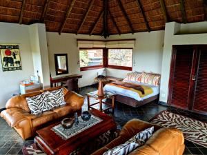 Posezení v ubytování Sekala Private Game Lodge
