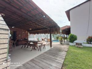 Patio nebo venkovní prostory v ubytování Chalé dos Milagres 01