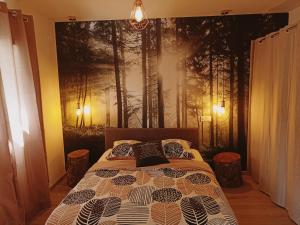 Postel nebo postele na pokoji v ubytování Le gîte de Marguerite