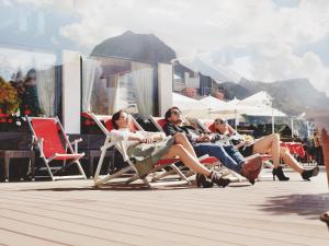 Hostia v ubytovaní Burg Hotel Oberlech