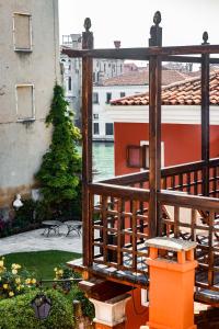 a view from the balcony of a building at Hotel Dei Dragomanni in Venice