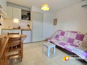 Kuchnia lub aneks kuchenny w obiekcie Studio 4 couchages piscine , plage , vue canigou