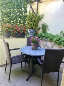 Vonkajšia záhrada v ubytovaní Skenderi Apartment Studio