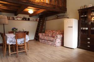 Kuchyň nebo kuchyňský kout v ubytování apartmány Antik Pratterov Dom