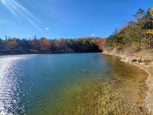 a view of a lake in the fall at Treehouse Condos - Branson in Branson