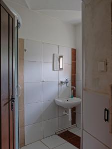Koupelna v ubytování Apartmány v broumovském statku